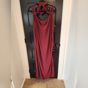 Venus Red strappy body con lace dress plus size 3x